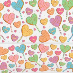 Love heart Lollipops 40oz UV DTF Wrap