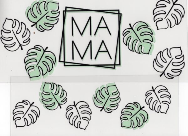 Monstera Mama 40oz UV DTF Wrap