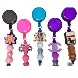 Handmade Beaded Name Badge Reels – Stylish Work Accessories