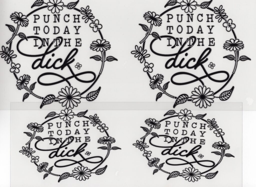 Punch today in the Dick 40oz UV DTF Wrap