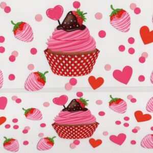 Strawberry Cupcake 40oz UV DTF Wrap