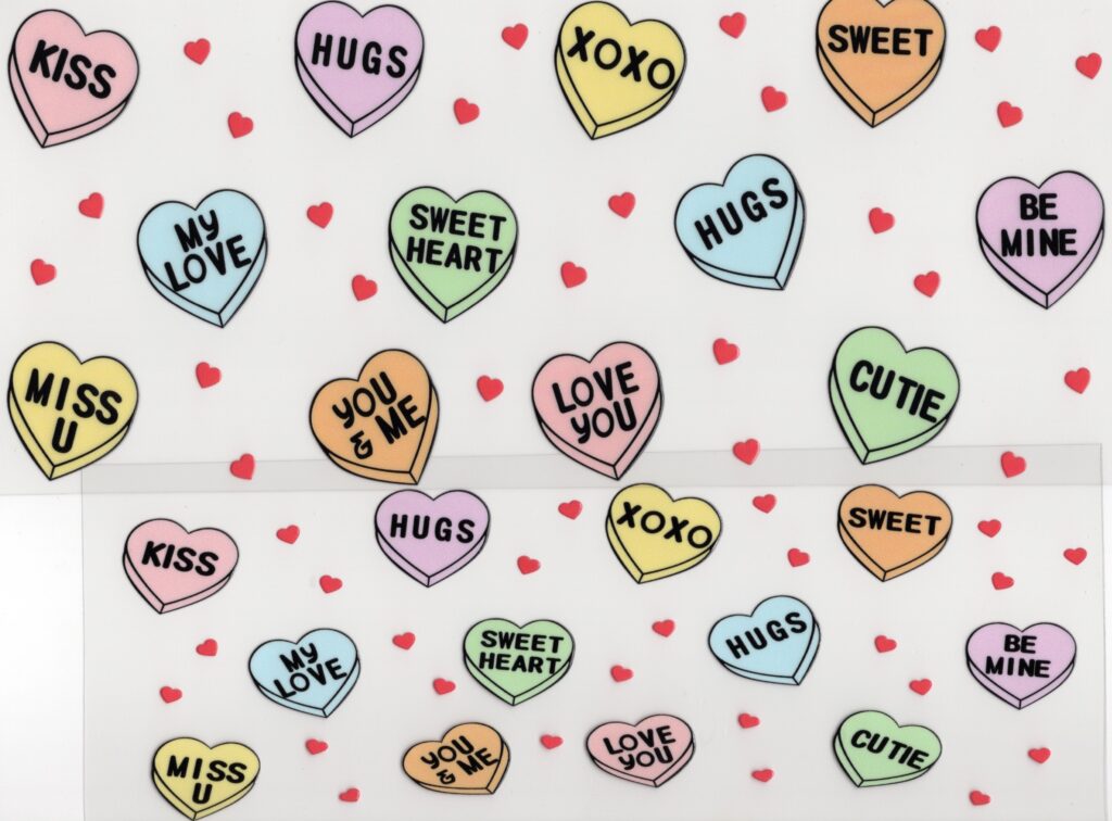 Sweet Hearts 40oz UV DTF Wrap