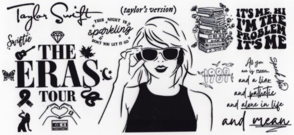 Taylor Swift - The Era's Tour #2 16oz UV DTF Wrap