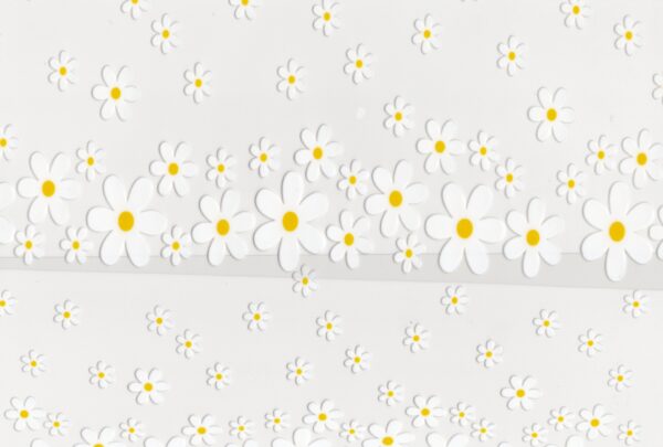 White Flowers UV DTF Wrap