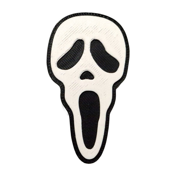 3D Ghost Face Straw Topper – 10mm Stanley Spooky Scream Head for Tumblers