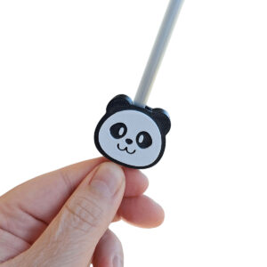 Panda Straw Charm – 10mm Stanley Panda | Cute Drink Accessories 3D Printed | Straw Topper