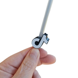 Tik Tok Straw Charm – 10mm Stanley Tik Tok | Cute Drink Accessories 3D Printed | Straw Topper