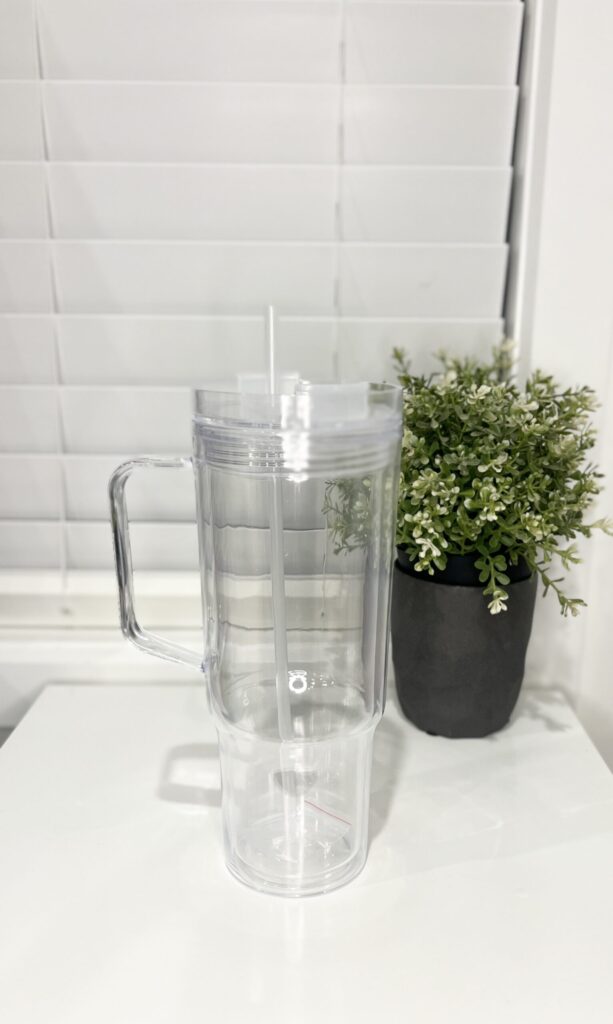 40oz acrylic snowglobe tumbler - Design your own