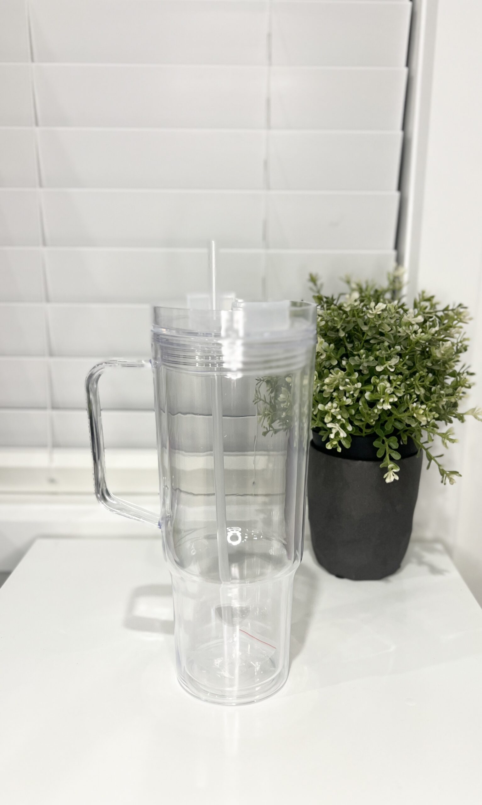 40oz acrylic snowglobe tumbler - Design your own