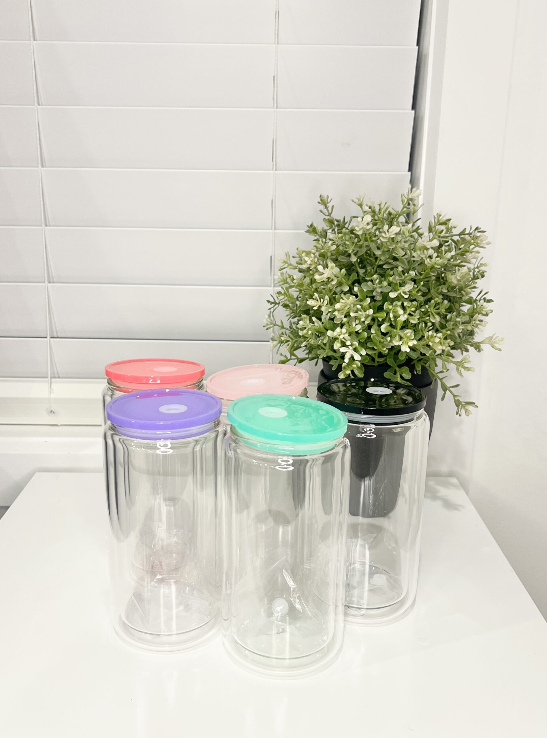 16oz glass snowglobe cup - Design your own