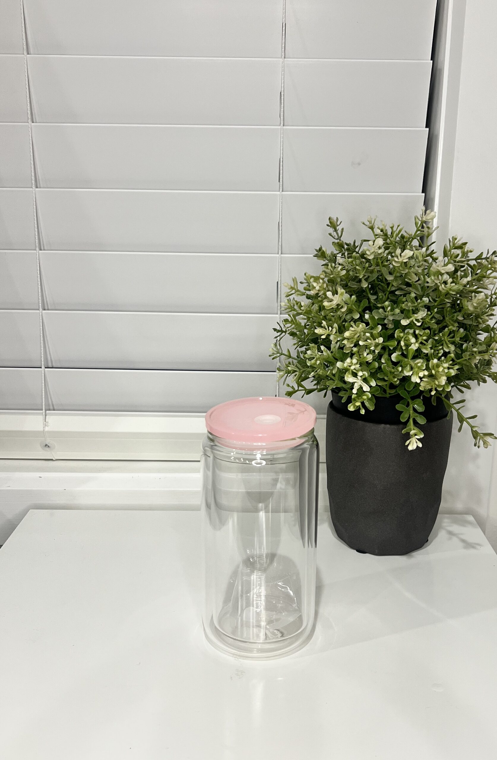 16oz glass snowglobe cup - Design your own - Image 5