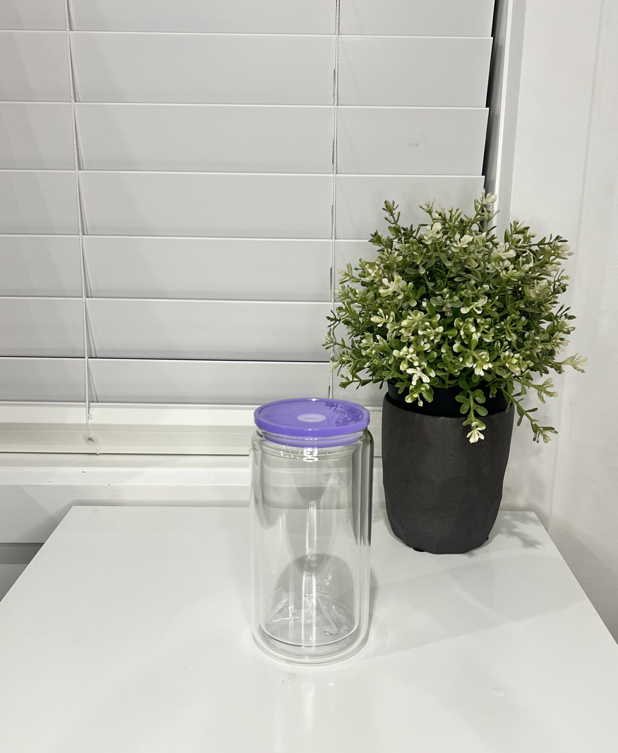 16oz glass snowglobe cup - Design your own - Image 6