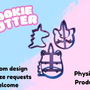Unicorn Set of 3 Cookie Cutters