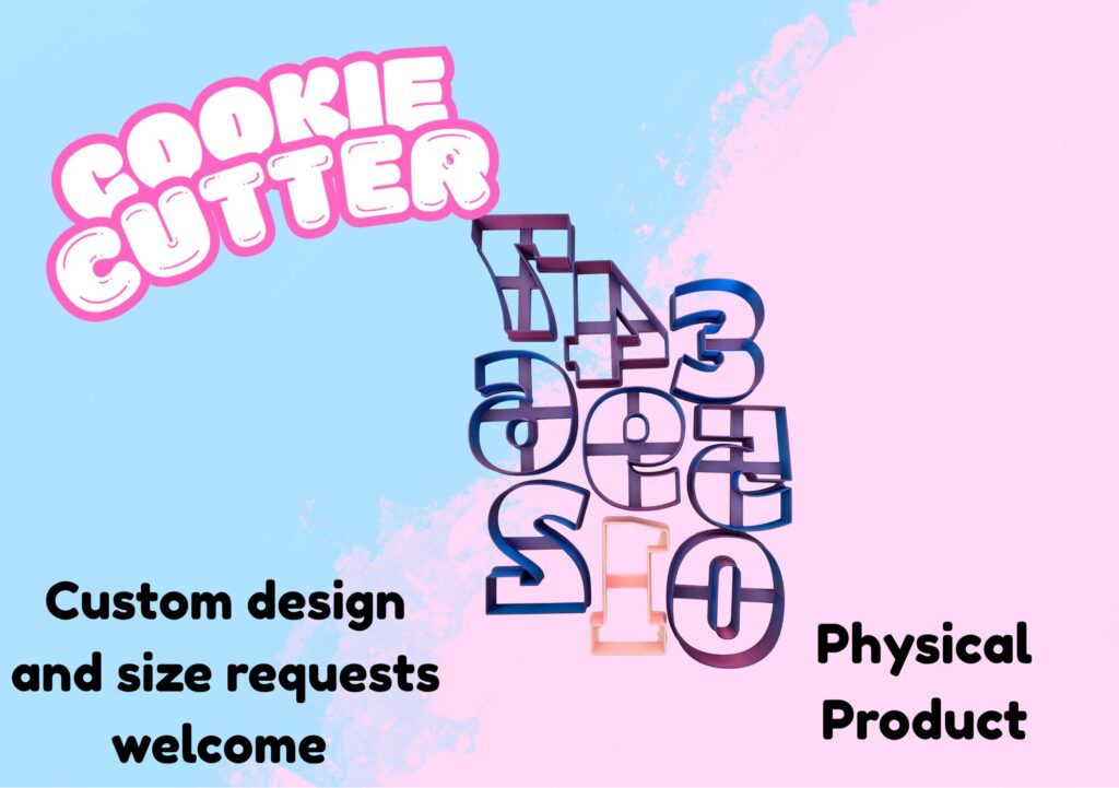 Numbers 0-9 Set of Cookie Cutters